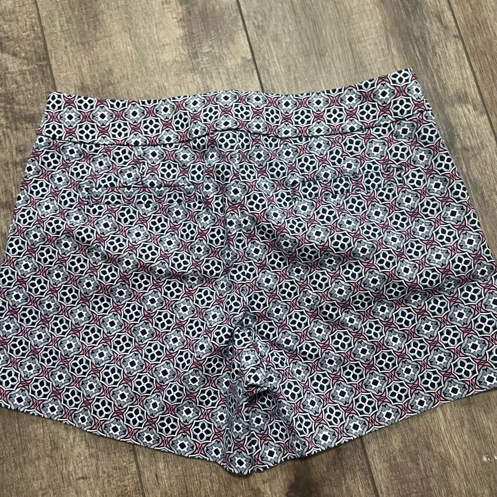 J.‎ Crew High Waist Black and White Geometric Shorts 10